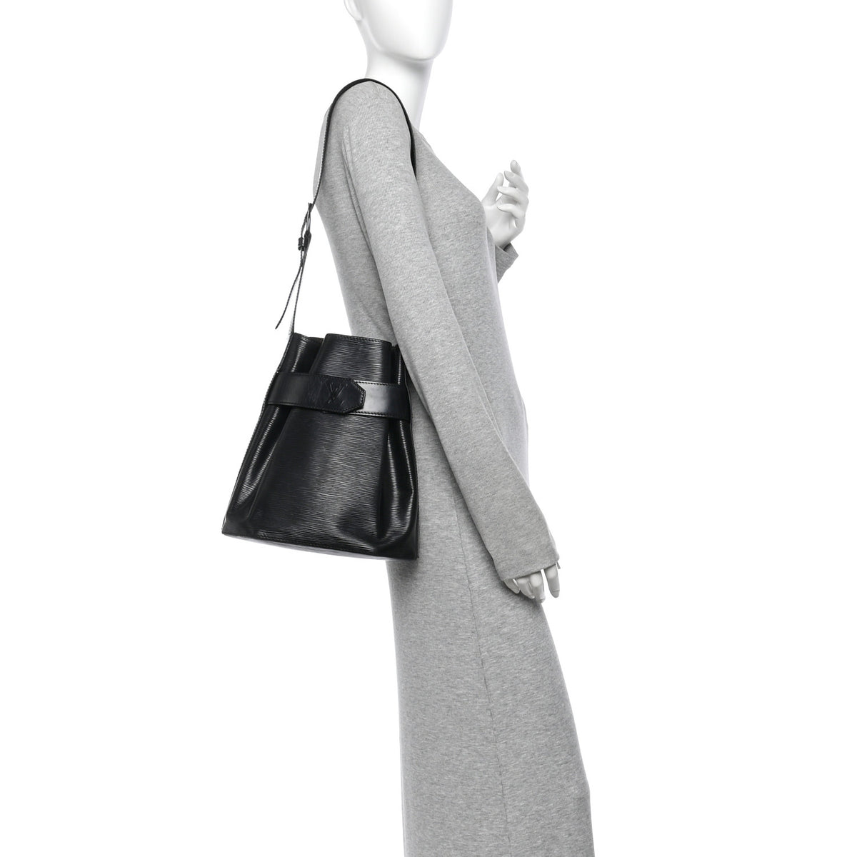 Louis Vuitton Epi Sac D'epaule Black 2 of 10