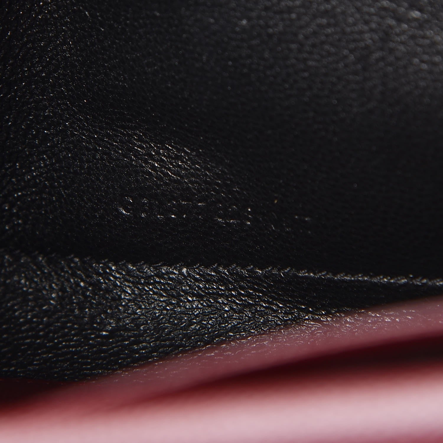 Saint Laurent Grain De Poudre Matelasse Chevron Monogram Chain Wallet Palissandre 8 of 8