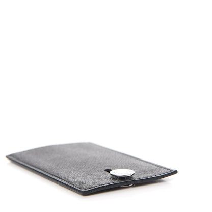 Hermes Epsom Diabolo Card Holder Case Black 3 of 7