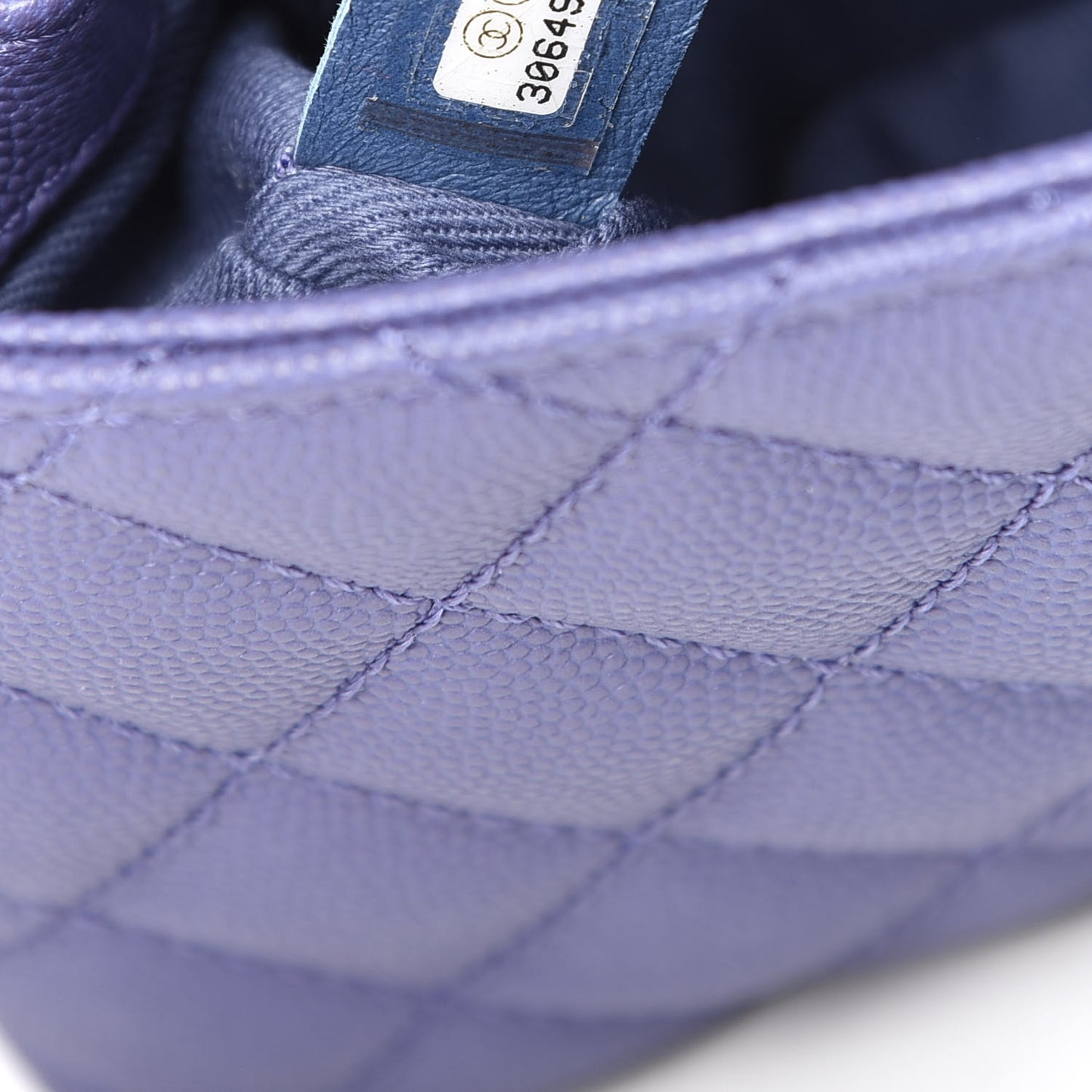 Caviar Quilted Incognito Extra Mini Coco Handle Flap Blue