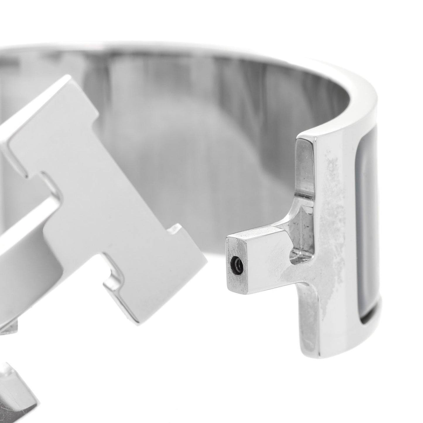 Enamel Wide Clic Clac H Bracelet PM Ardoise