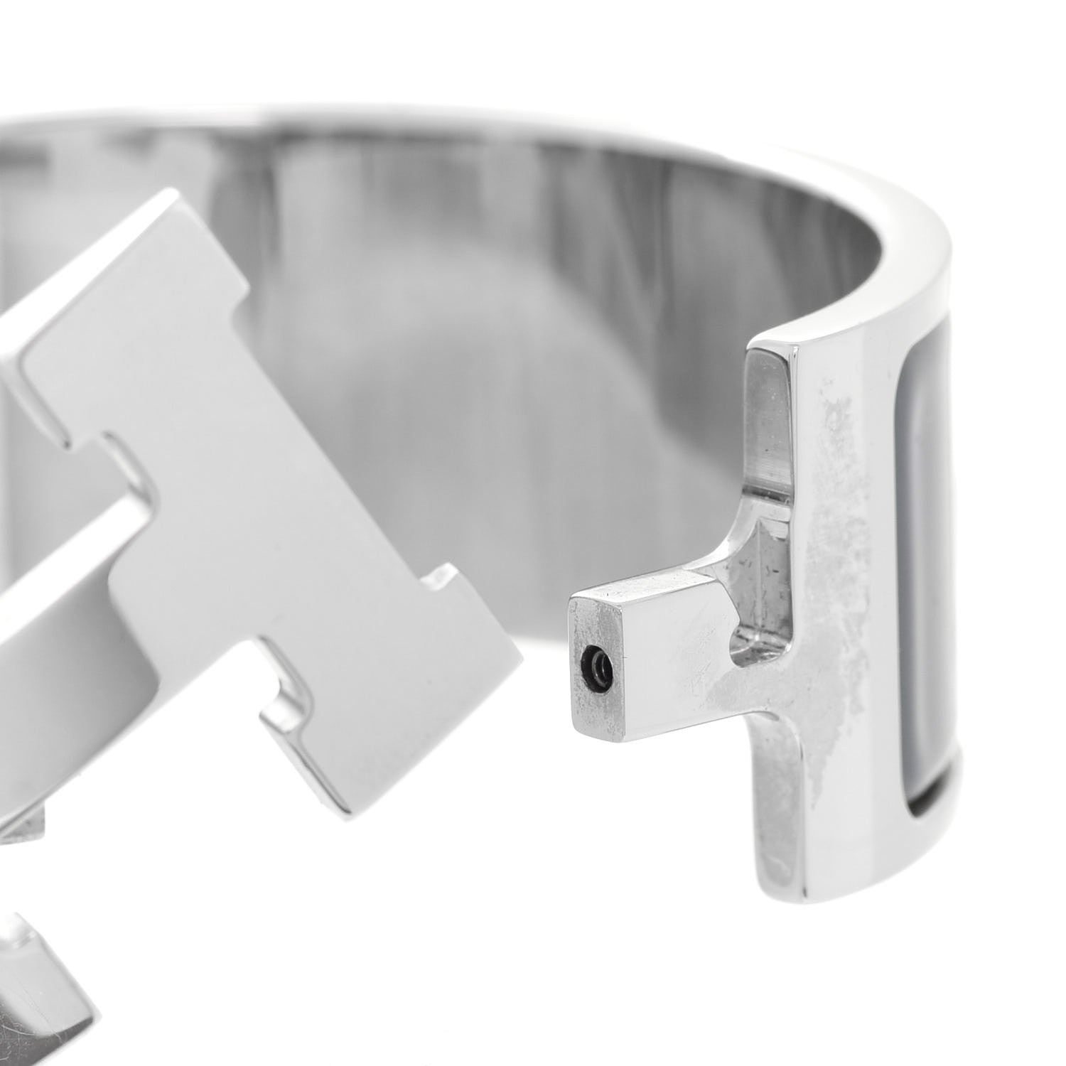 Hermes Enamel Wide Clic Clac H Bracelet PM Ardoise 5 of 6
