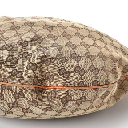 Gucci Monogram Glam Hobo Tan 14 of 17