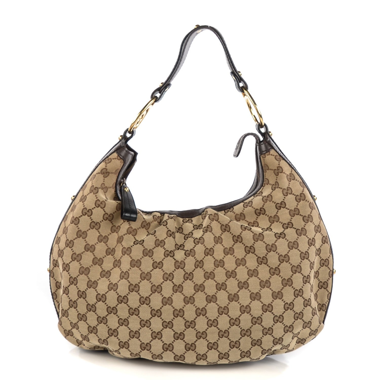 Gucci Monogram Medium Interlocking Hobo Dark Brown 1 of 6