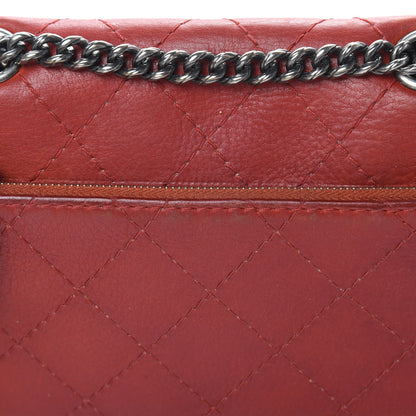 Chanel Calfskin Stitched Medium CC Sellier Flap Red 19 of 21