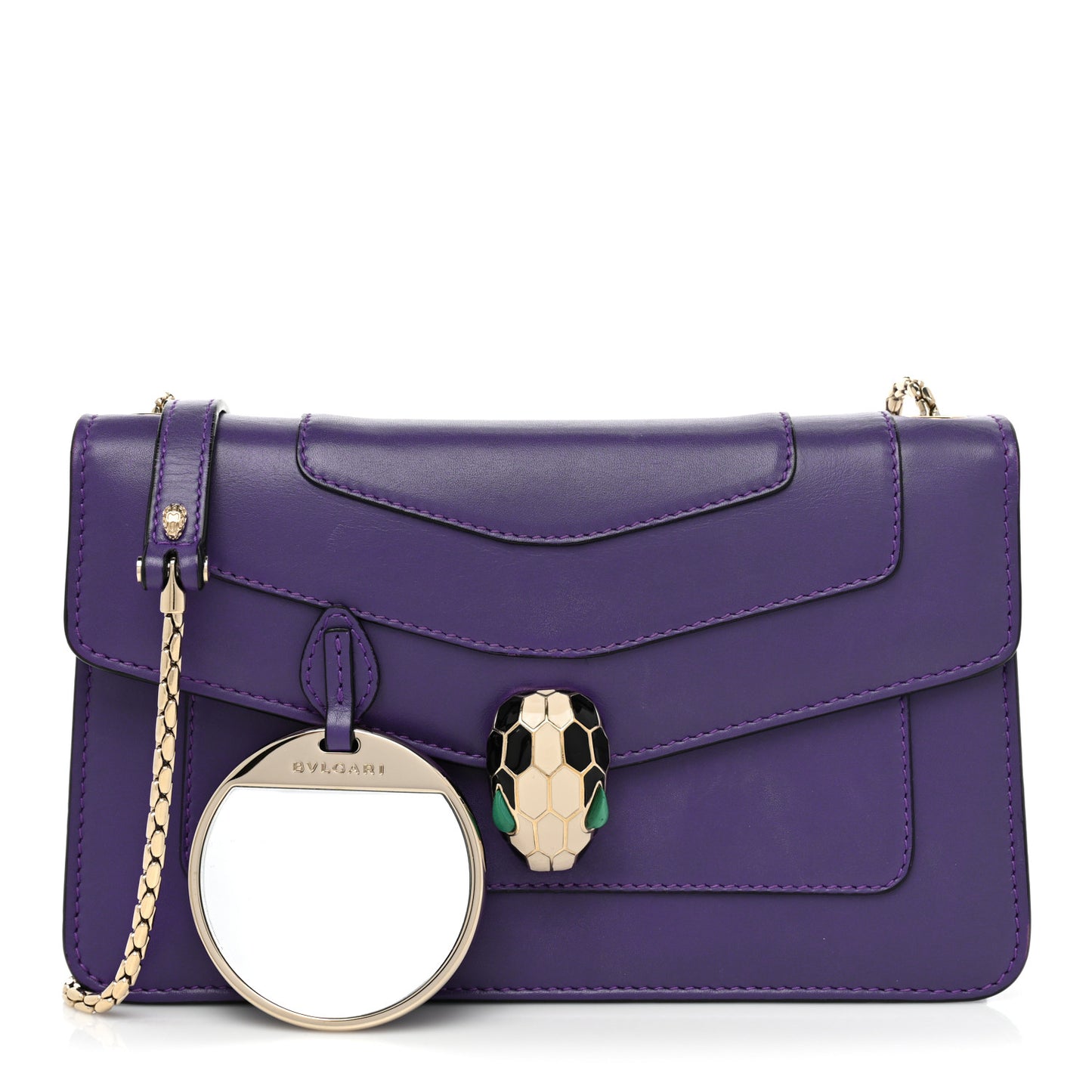 Calfskin Serpenti Forever Crossbody Bag Amethyst