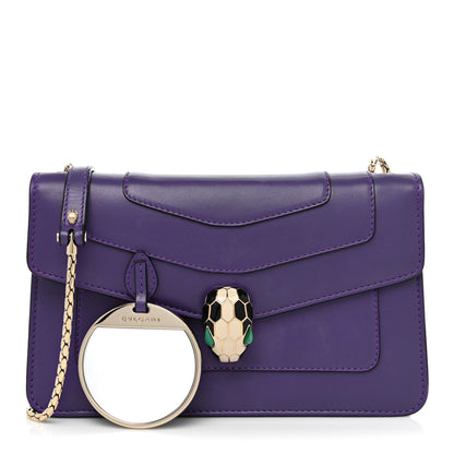 Bulgari Calfskin Serpenti Forever Crossbody Bag Amethyst 2 of 12
