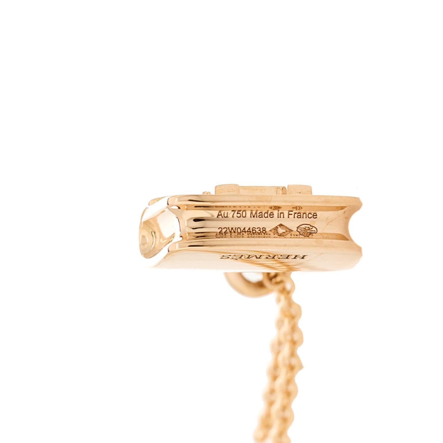 18K Rose Gold Blue Sapphire Constance Amulettes Pendant Necklace
