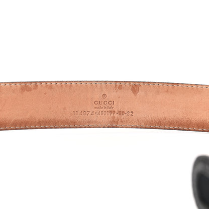 Gucci Monogram Interlocking G Belt 80 32 Black 3 of 6