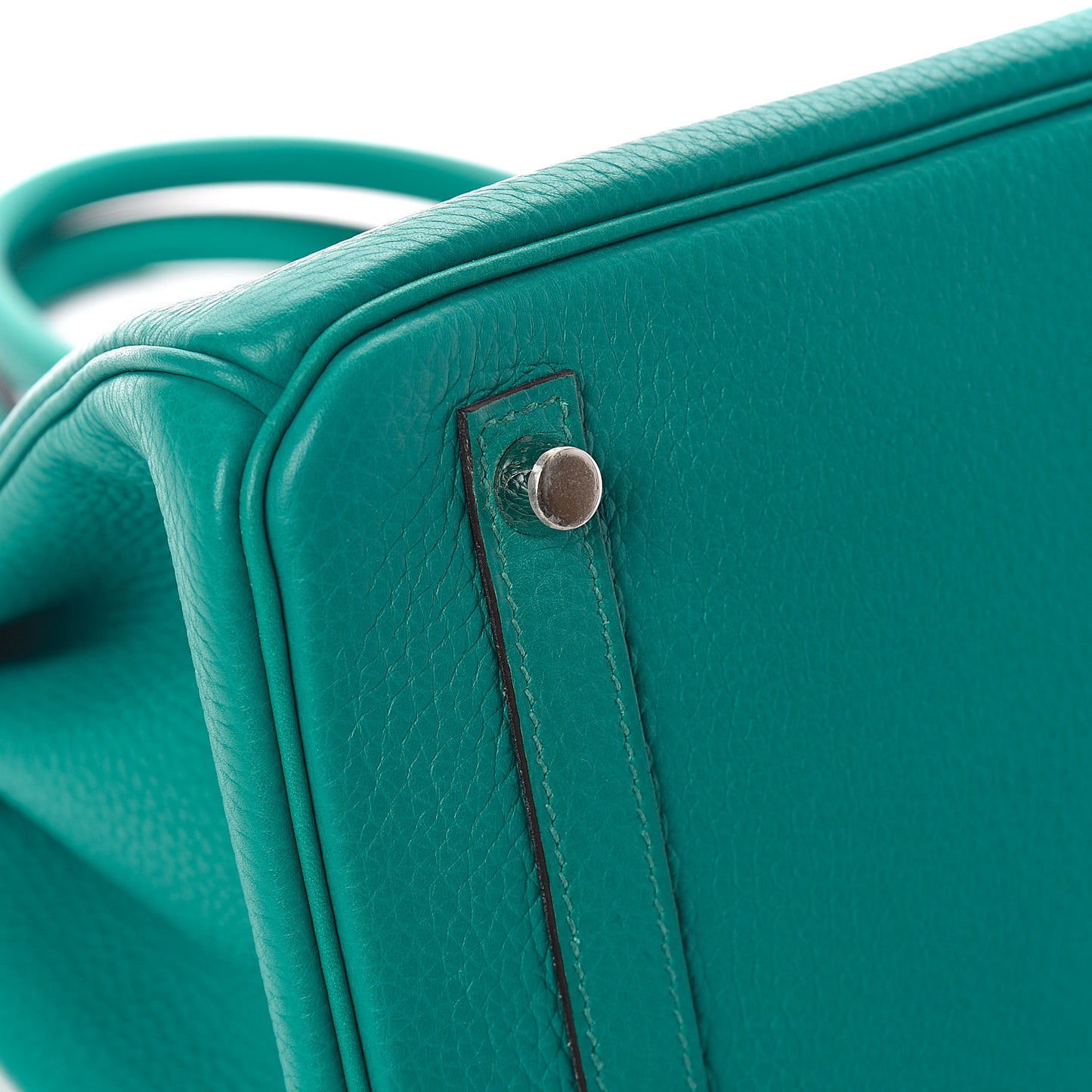 Taurillon Clemence Birkin 30 Bleu Paon