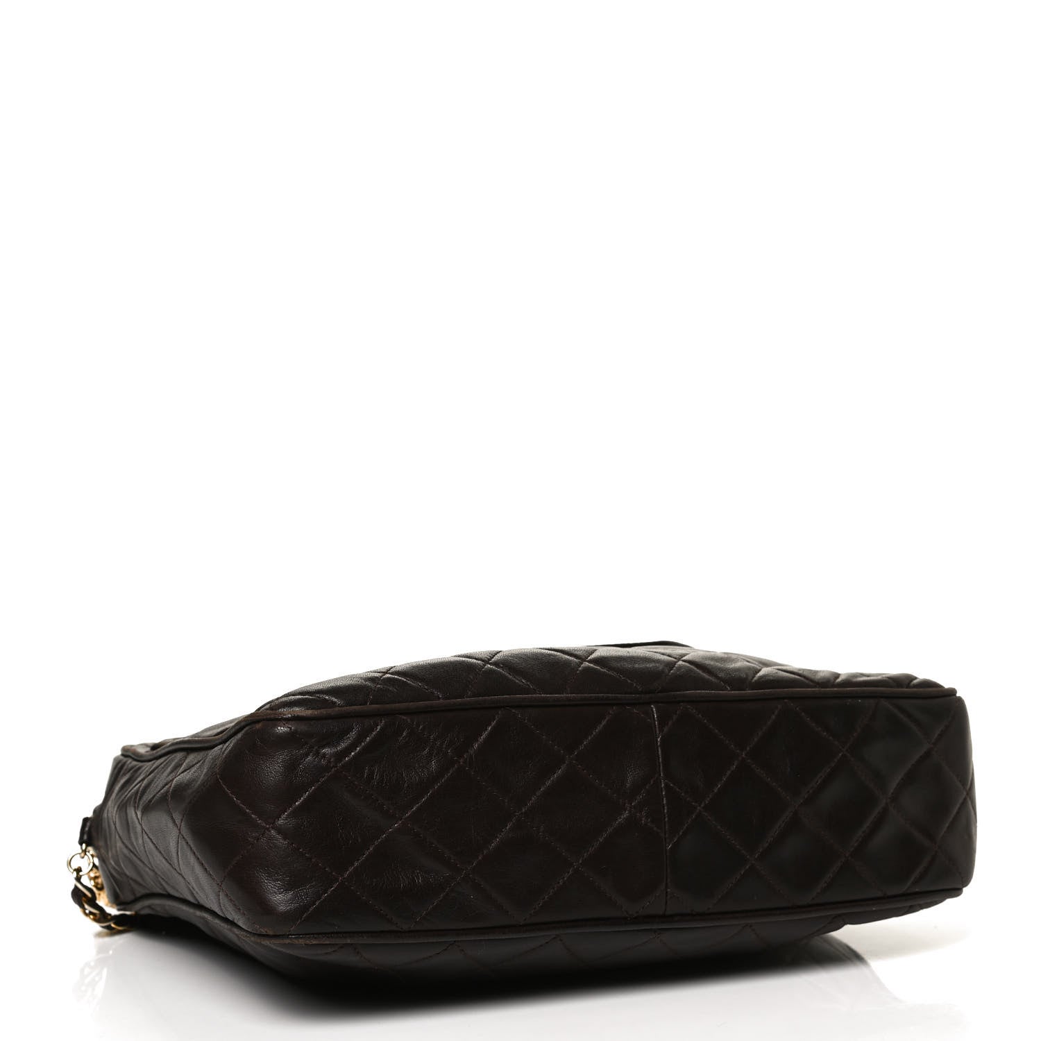 Chanel Lambskin Quilted Tassel Camera Case Brown 4 of 9