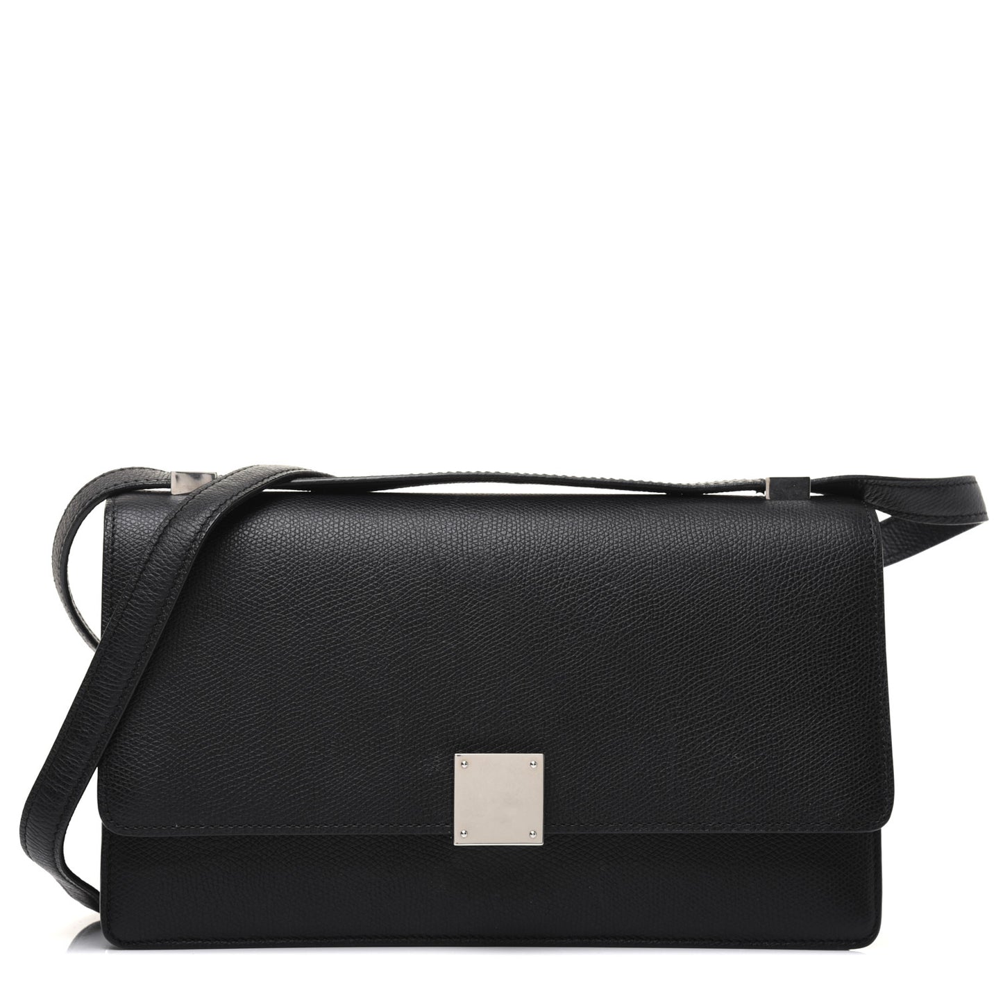 Baby Grained Calfskin Small Case Flap Black