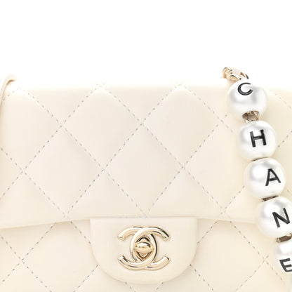 Chanel Lambskin Quilted Mini My Precious Flap White 8 of 11