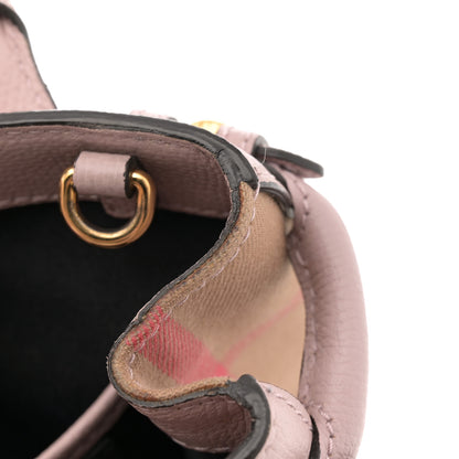 Burberry Grainy Calfskin House Check Baby Banner Tote Pale Orchid 11 of 14