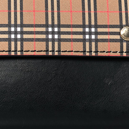 Burberry Calfskin Mini Vintage Check Harris Wallet Antique Yellow 13 of 14