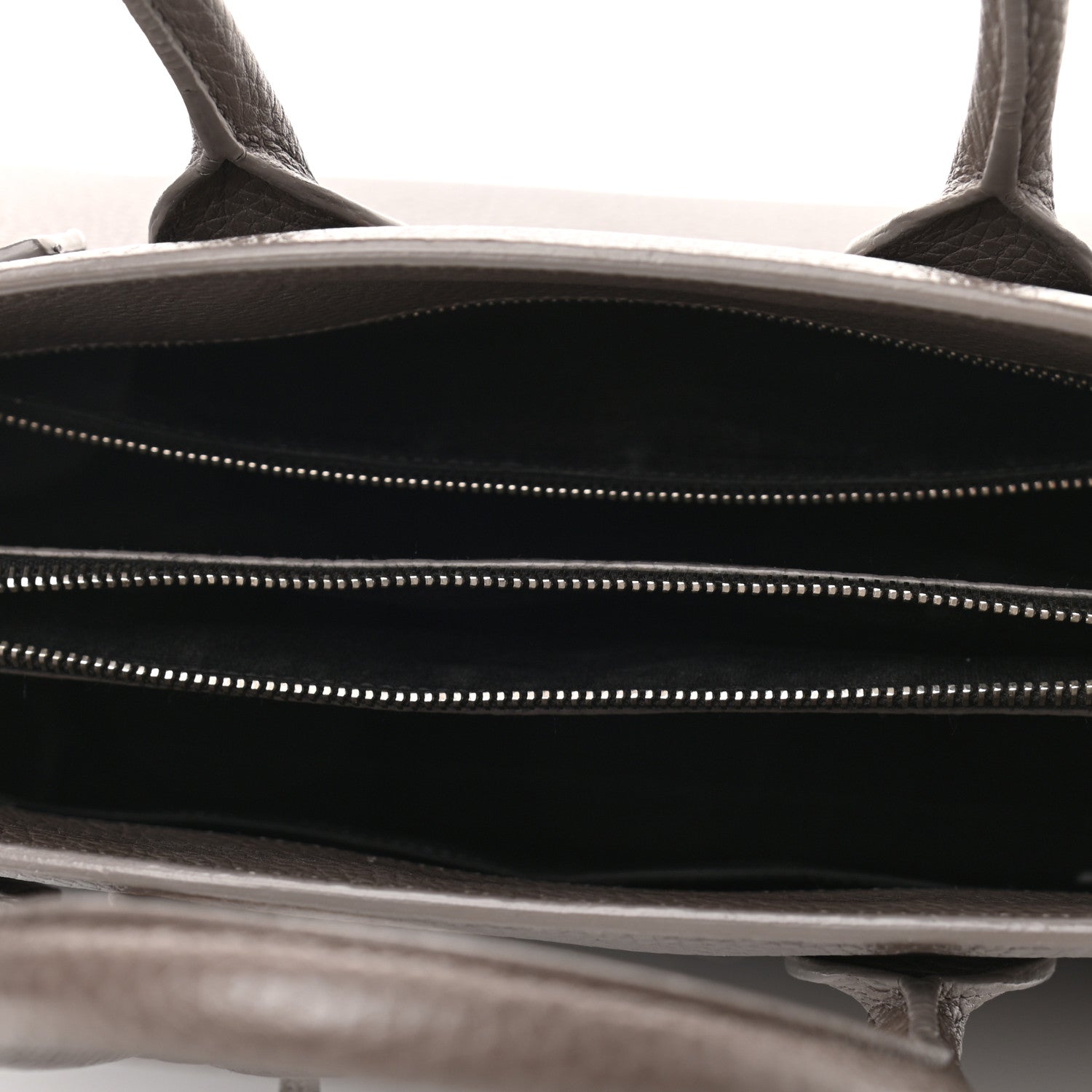 Saint Laurent Grained Calfskin Small Sac De Jour Fog 4 of 8