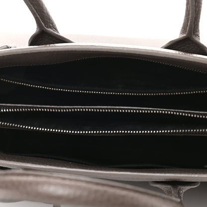 Saint Laurent Grained Calfskin Small Sac De Jour Fog 4 of 8