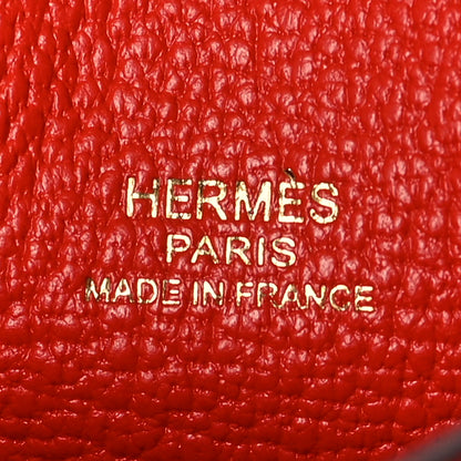 Hermes Tadelakt Chevre Mysore Kelly Quelle Idole Bag Charm Capucine Jaune De Naples Vert Vertigo Zanzibar 5 of 7