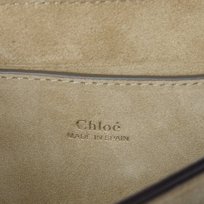 Chloe Suede Calfskin Small Faye Shoulder Bag Tobacco 7 of 10