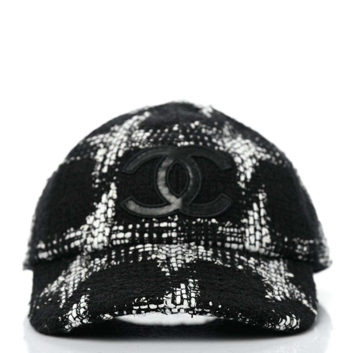 Tweed Cap Hat M Black White