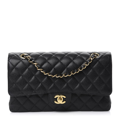 Chanel Caviar Quilted Medium Double Flap Black 1 of 11