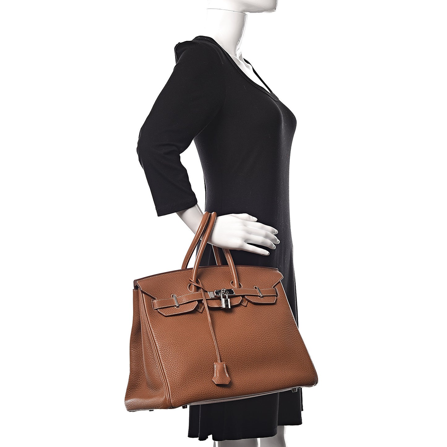 Taurillon Clemence Birkin 35 Gold