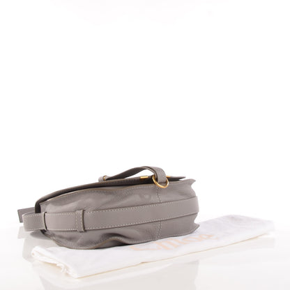 Chloe Calfskin Medium Marcie Round Crossbody Bag Cashmere Grey 4 of 7