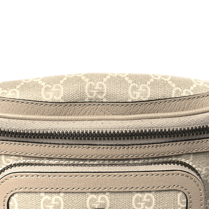 Gucci GG Supreme Monogram Textured Calfskin Web Retro Interlocking G Belt Bag Beige Mystic White Oatmeal 11 of 11