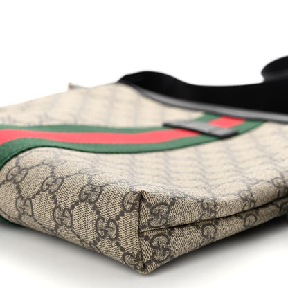 Gucci GG Supreme Monogram Web Messenger Bag Black 9 of 9