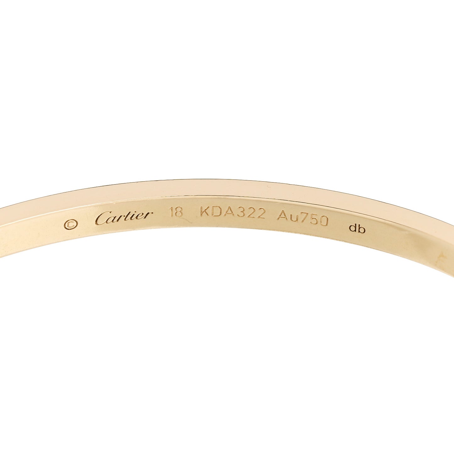 18K Yellow Gold Small LOVE Bracelet 18