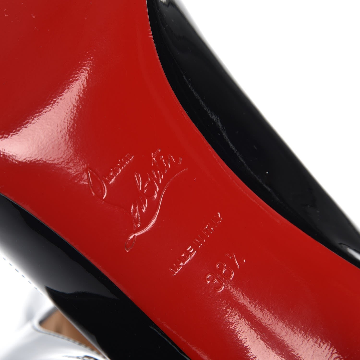 Christian Louboutin Patent Simple 100 Pumps 38.5 Black 6 of 8