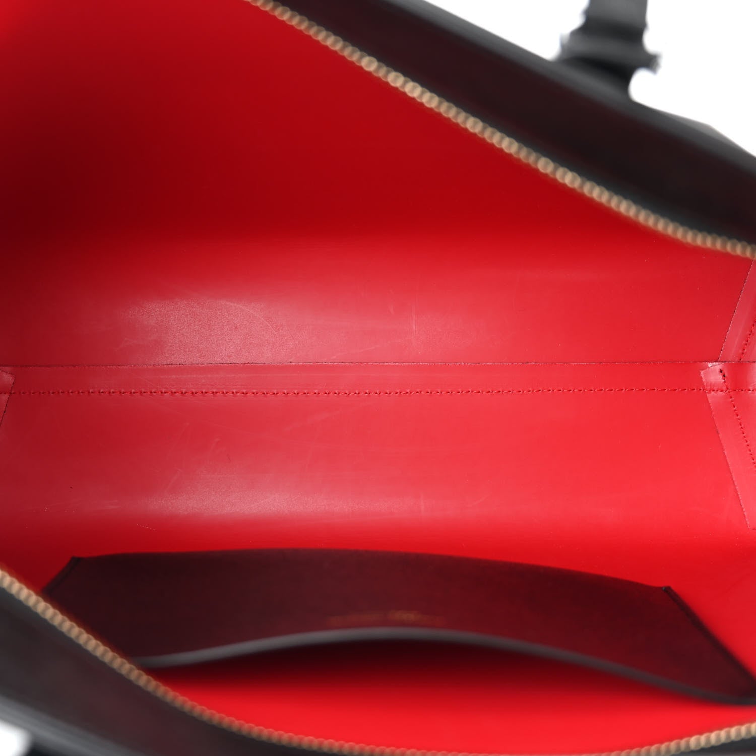 Mansur Gavriel Saffiano Small Zip Tote Black Flamma 5 of 9