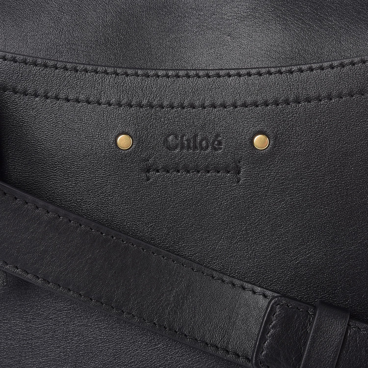 Chloe Calfskin Suede Small Roy Bag Black 8 of 8