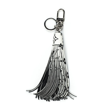 Louis Vuitton Monogram Tassel Bag Charm White 1 of 5