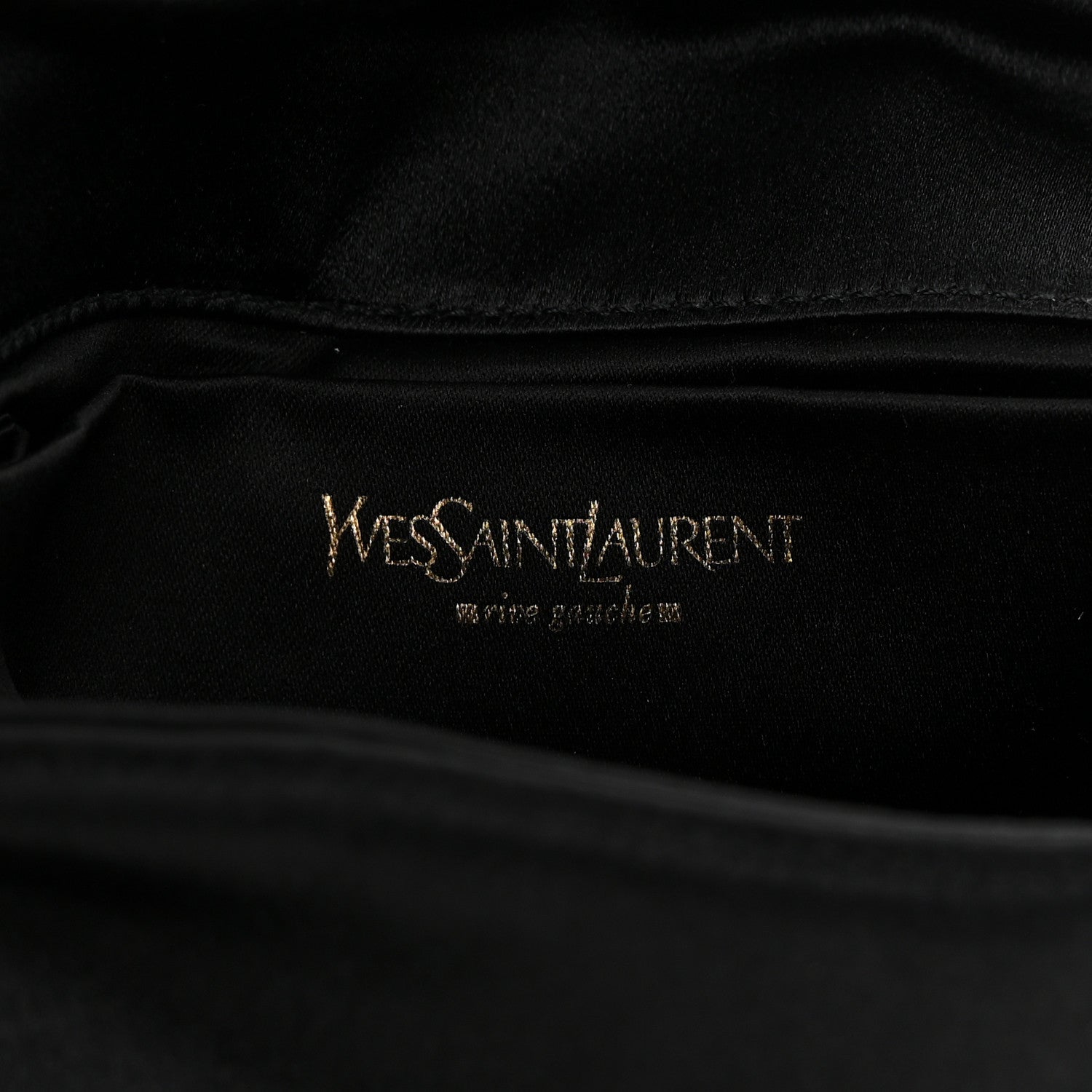 Saint Laurent Satin Jeweled Clutch Purple 6 of 11
