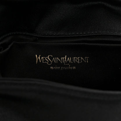 Saint Laurent Satin Jeweled Clutch Purple 6 of 11