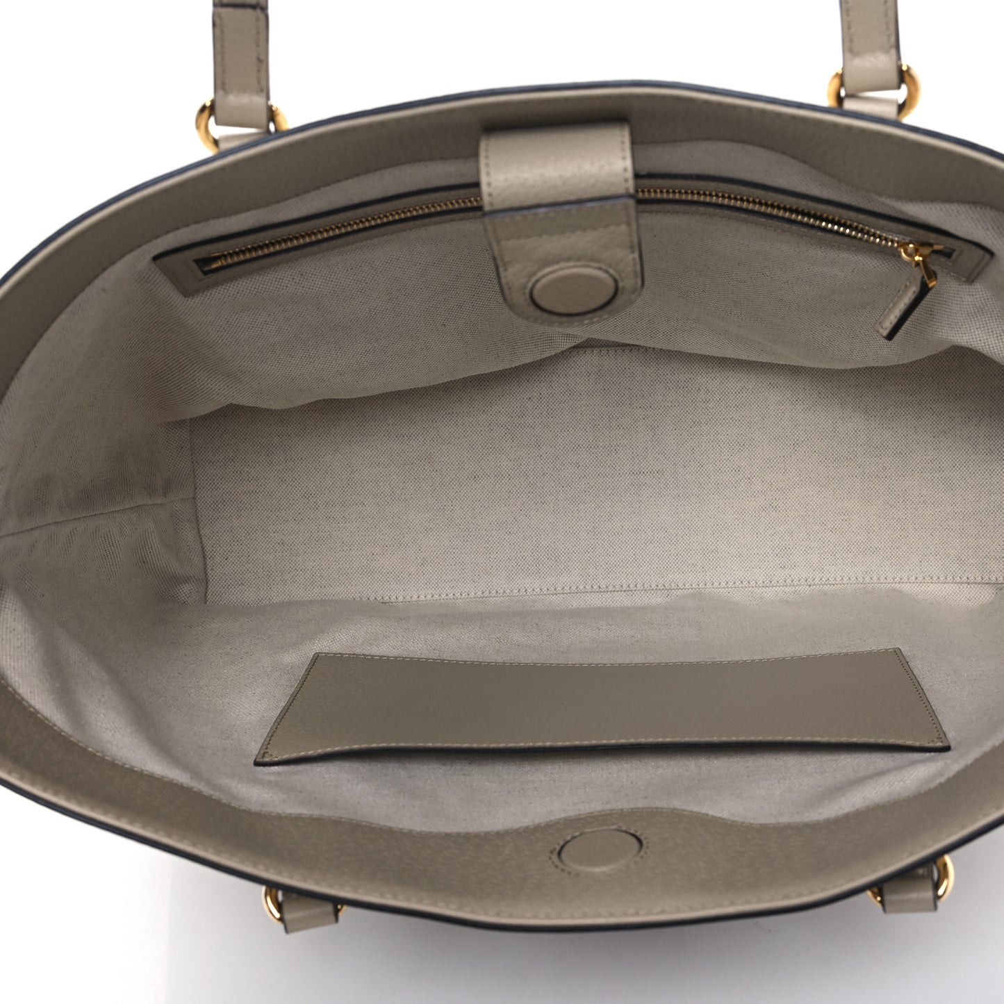 GG Supreme Monogram Textured Dollar Calfskin Web Medium Ophidia Shopping Tote Beige Mystic White Oatmeal