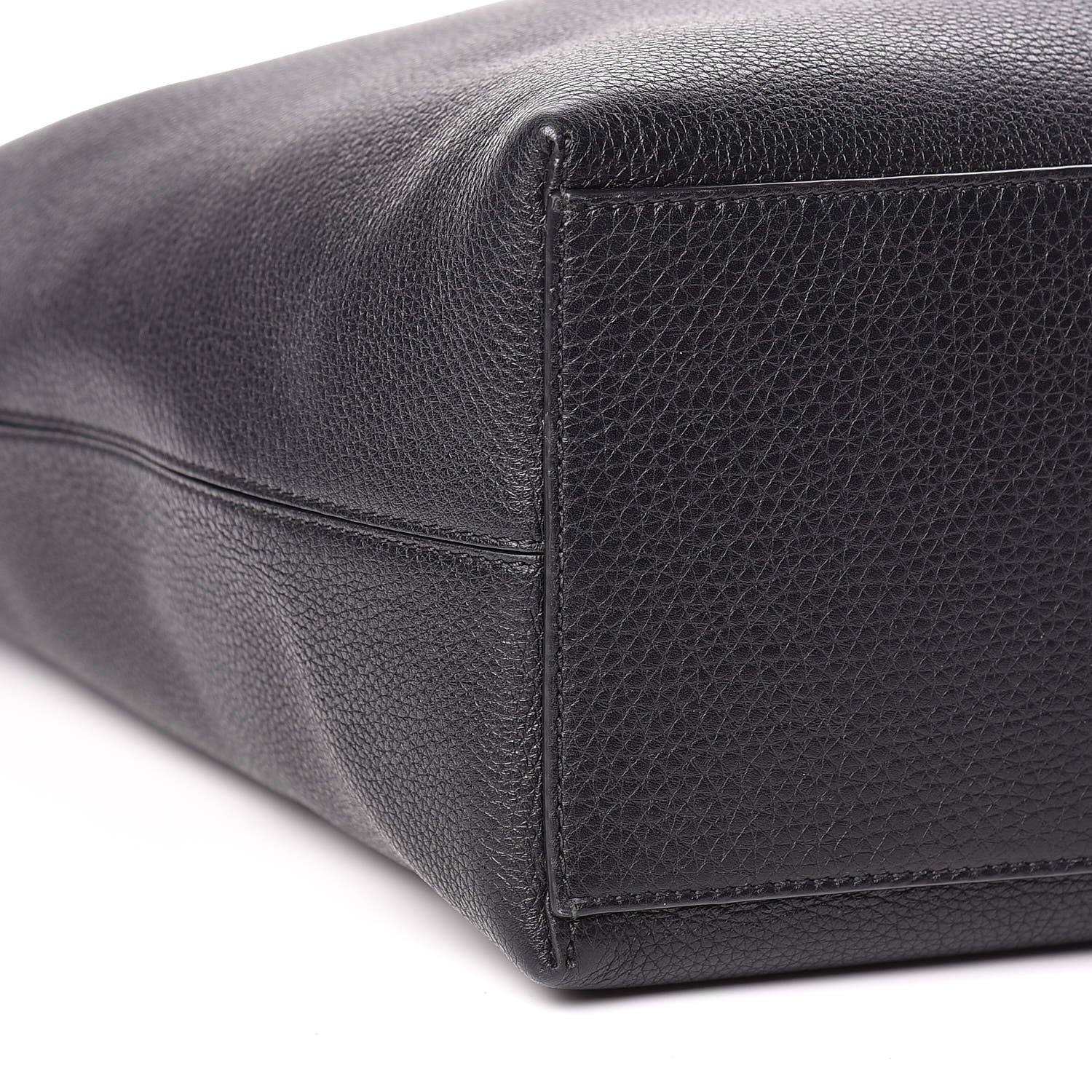 Valentino Garavani Grained Calfskin Rockstud Shoulder Tote Black 8 of 9