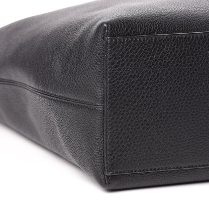 Valentino Garavani Grained Calfskin Rockstud Shoulder Tote Black 8 of 9
