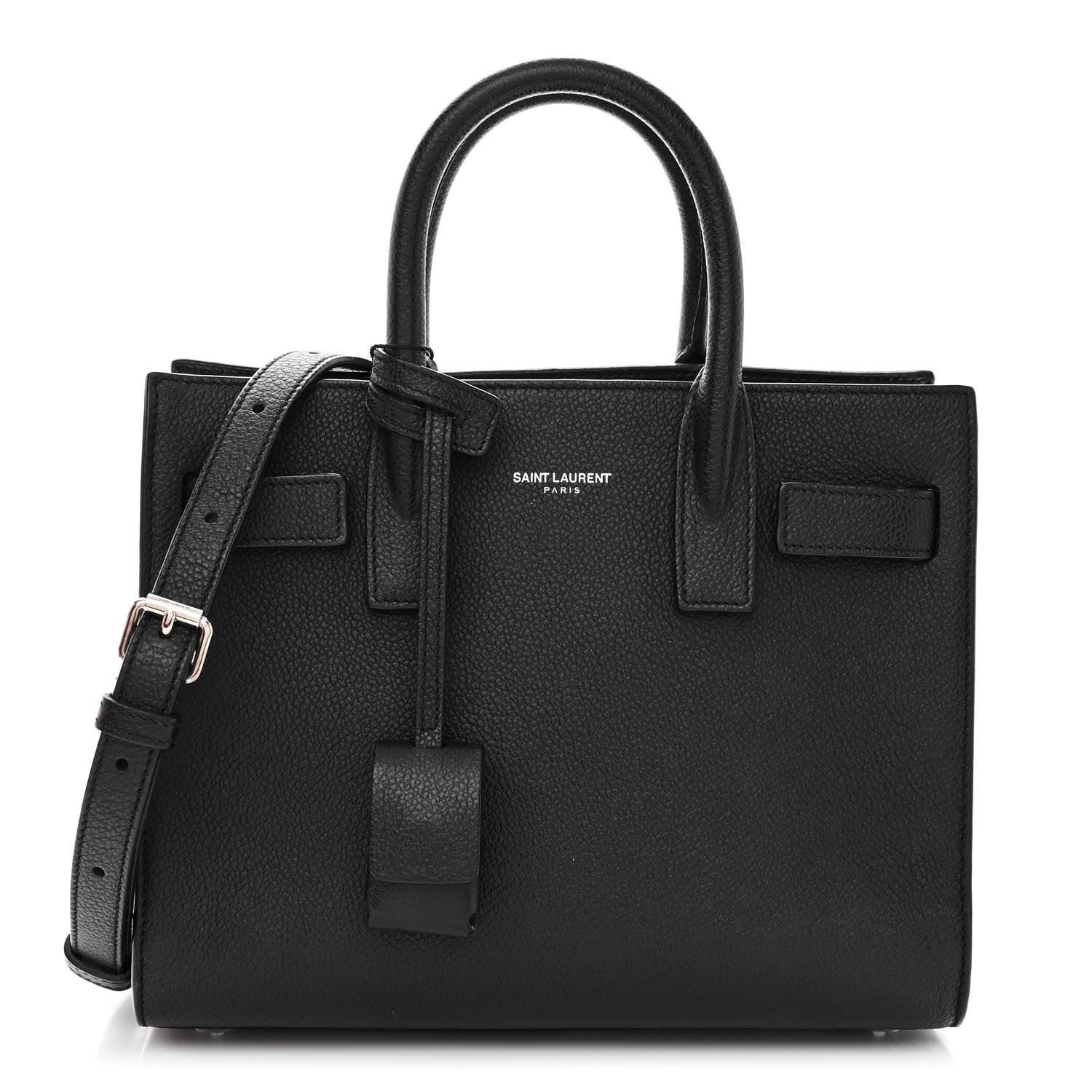 Saint Laurent Grain de Poudre Nano Sac De Jour Black 1 of 12