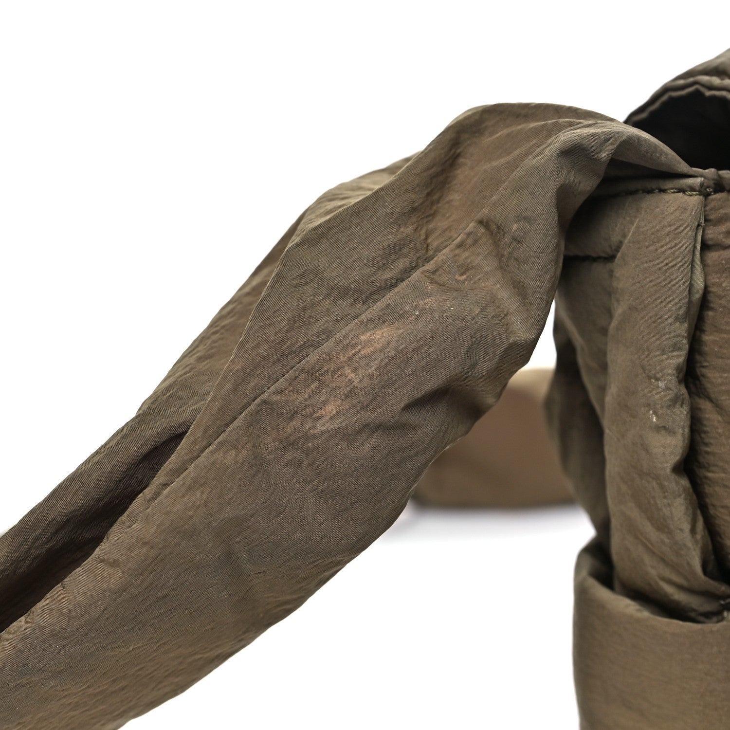 Bottega Veneta Nylon Intrecciato Padded Tech Small Cassette Bag Mud 16 of 16