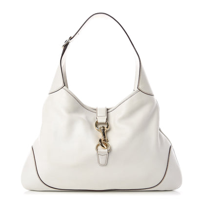 Gucci Calfskin Medium Jackie O Bouvier Hobo White 1 of 12