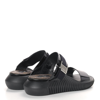 Louis Vuitton Patent Monogram Sandals 36 Black 8 of 13