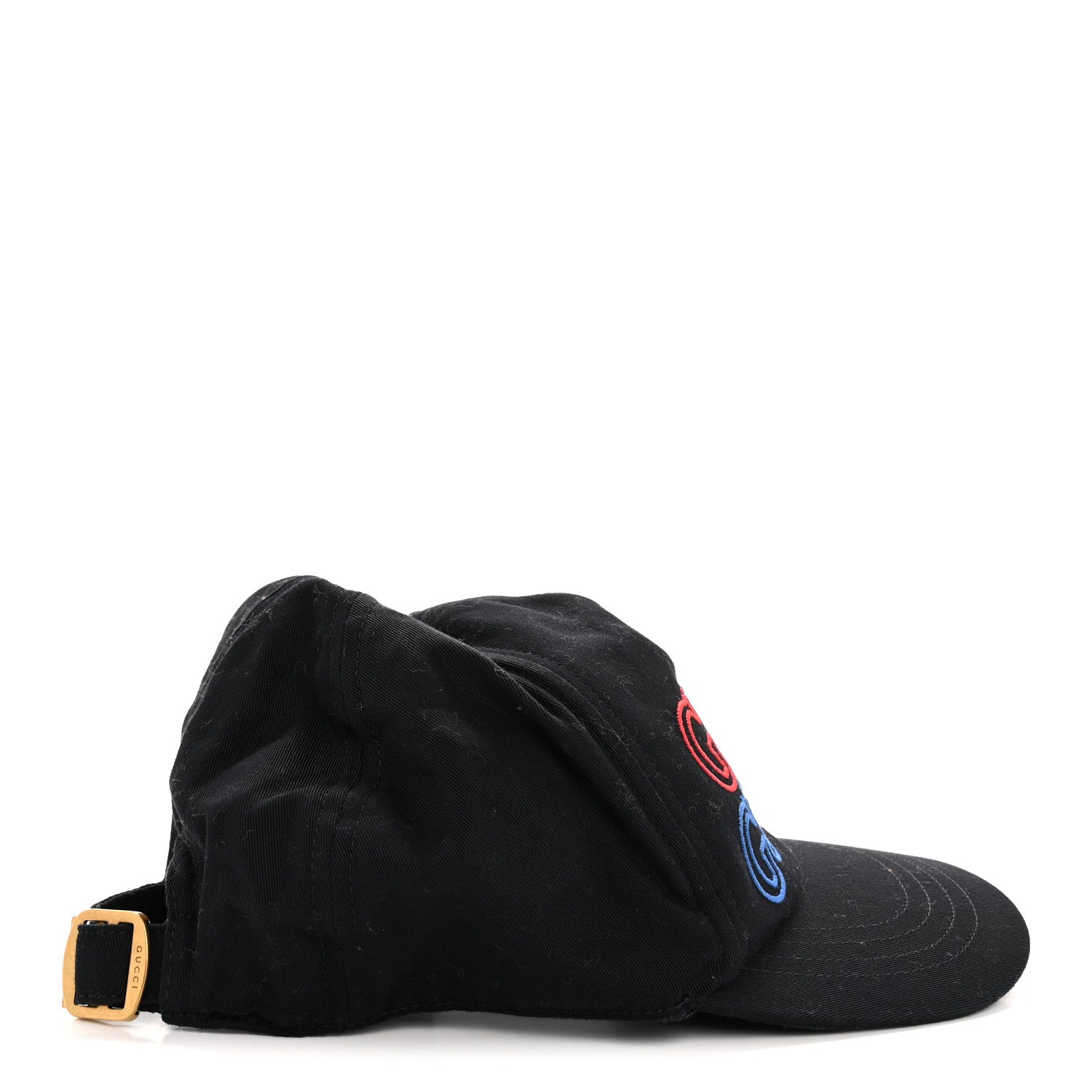 Gucci Cotton Embroidered Baseball Hat S Blue Red White 1790318