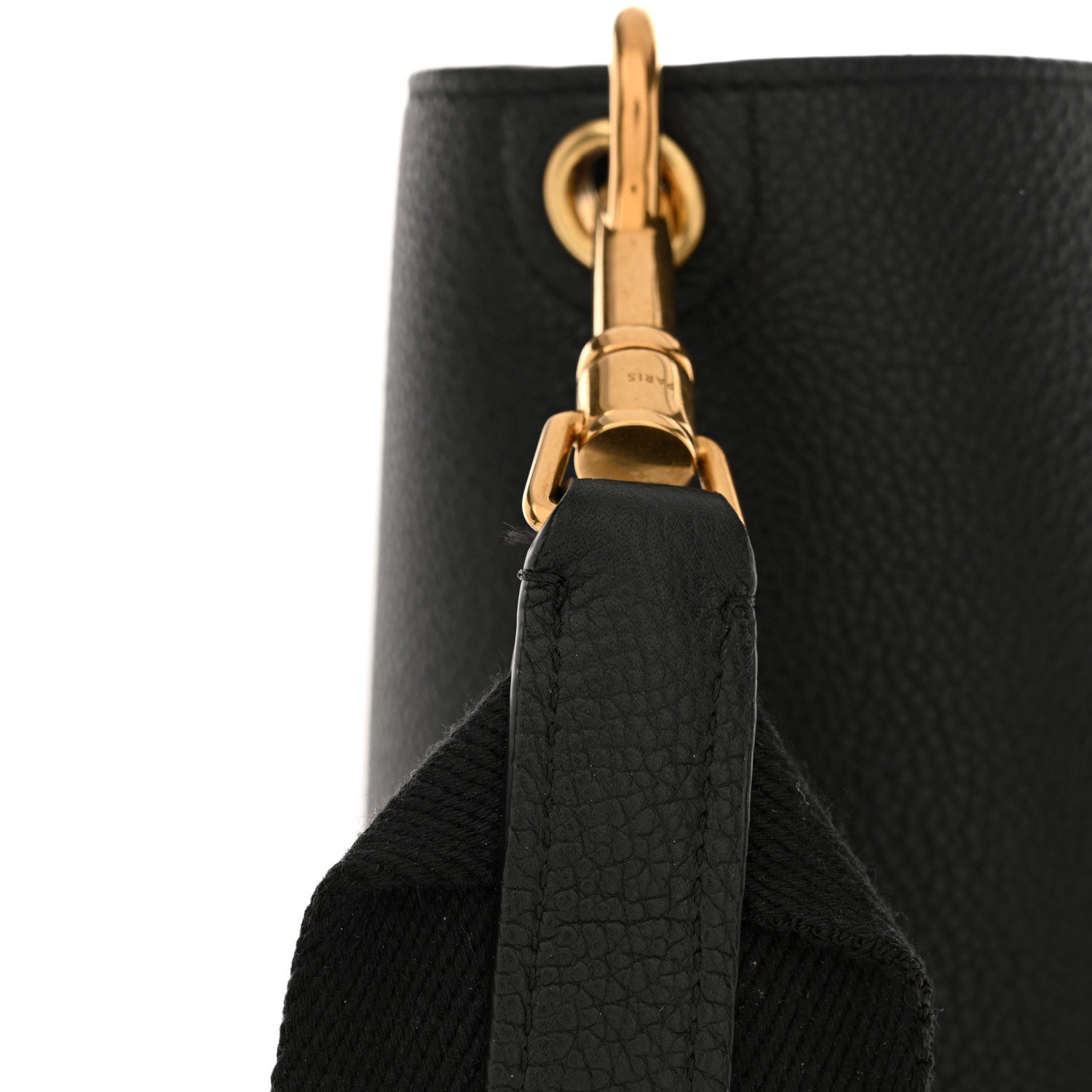 Celine Soft Grained Calfskin Sangle Bucket Bag Black 12 of 14