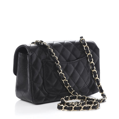 Chanel Caviar Quilted Mini Rectangular Flap Black 3 of 9