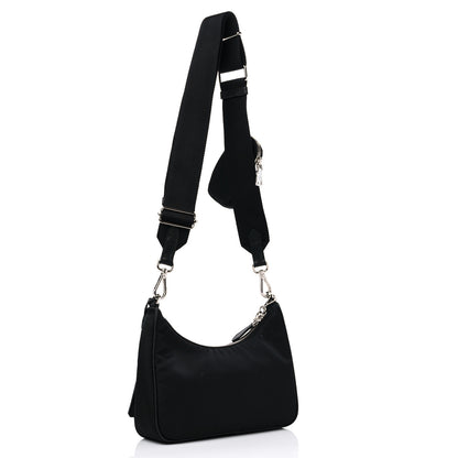 Prada Nylon Re-Edition 2005 Shoulder Bag Black 3 of 12