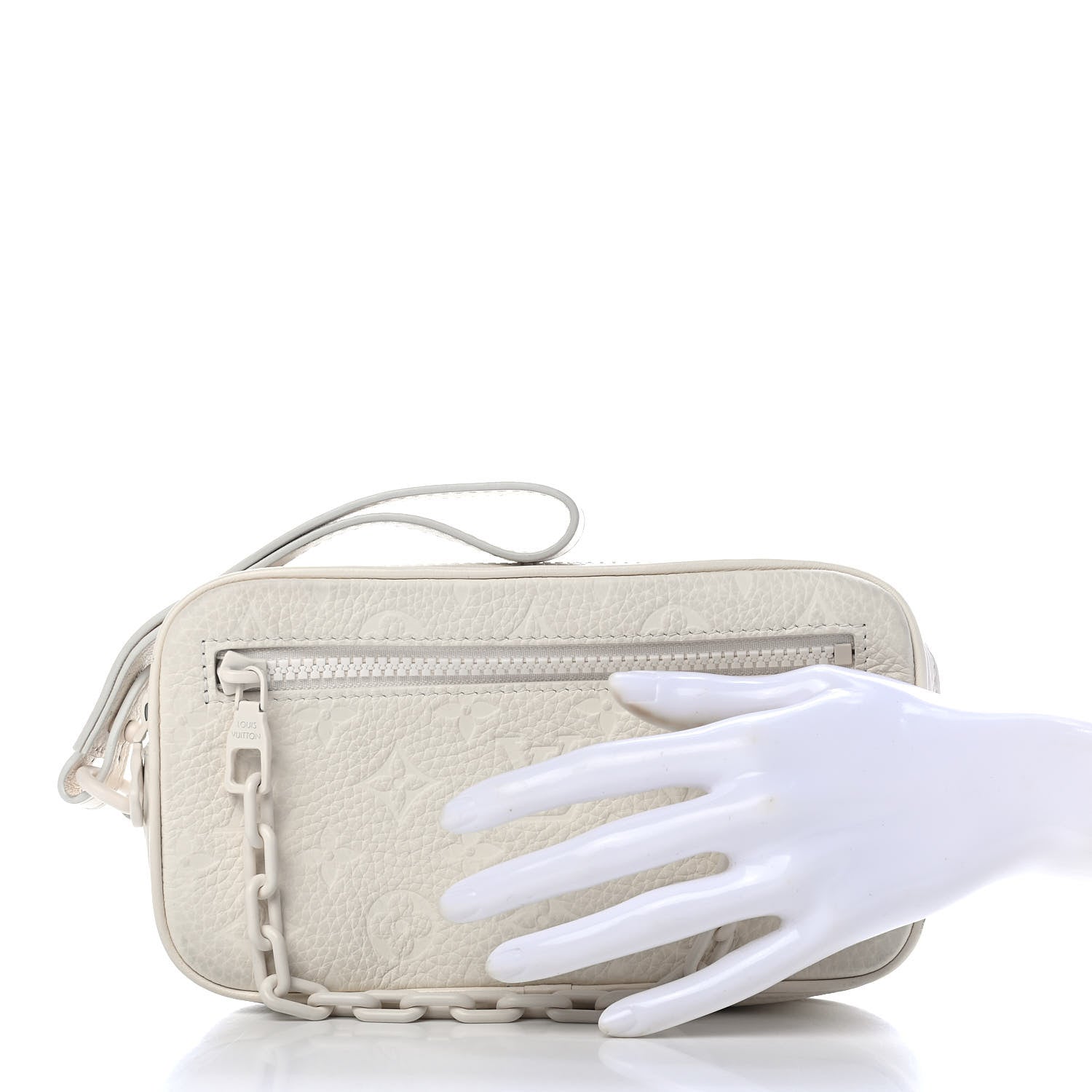 Louis Vuitton Taurillon Monogram Pochette Volga White 2 of 8