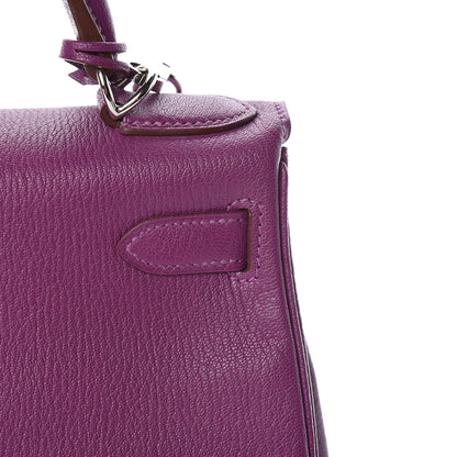 Hermes Chevre Mysore Horseshoe Kelly Retourne 28 Anemone Iris 11 of 42