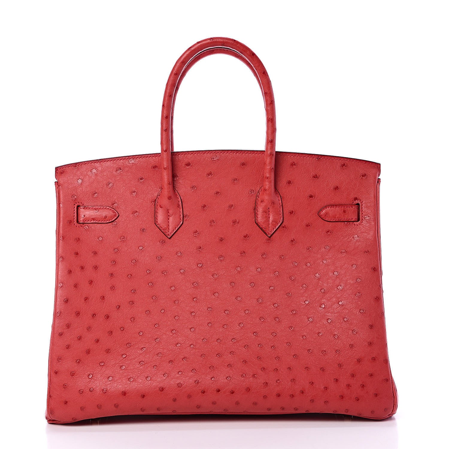 Hermes Ostrich Birkin 35 Rouge Vif 3 of 37